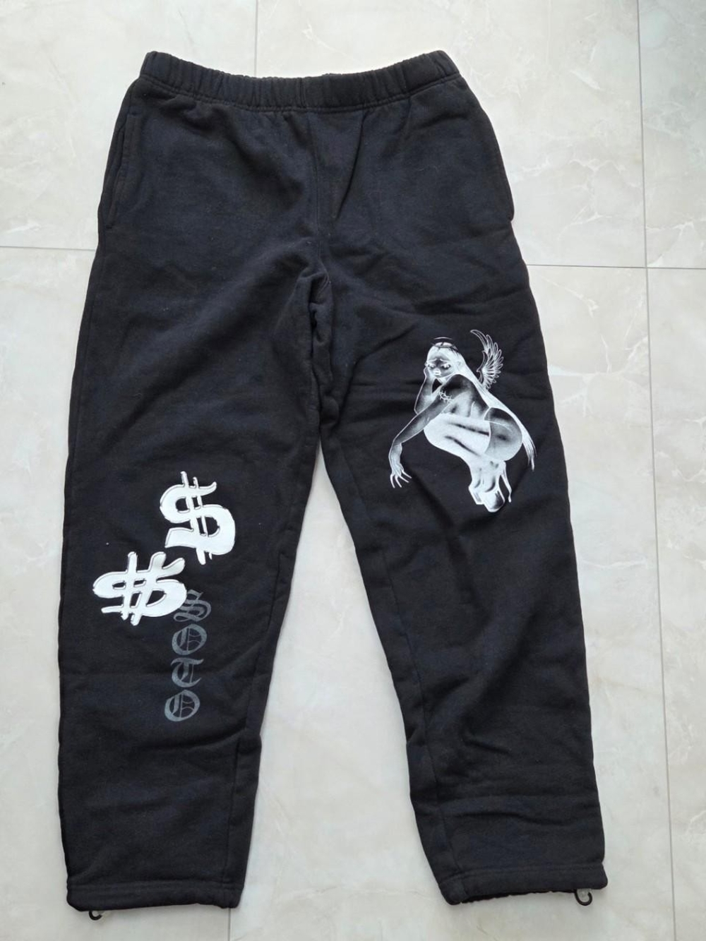 Soto Gang Black Graphic Sweatpants